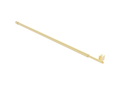 CERANO - Sprchová vzpera guľatá, teleskopická Onyx - zlatá kartáčovaná - 77-140 cm