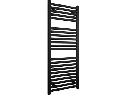 CERANO - Kúpeľňový radiátor Donovan - bočné pripojenie - 369W - čierna matná - 1200x500 mm - 2. akosť