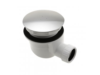 GELCO vaničkový sifón, priemer otvoru 90 mm, DN40, krytka nerez lesk