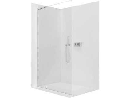 CERANO - Sprchová zástena Walk-in Onyx L-ľavá vzpera - 10 mm - chróm, transparentné sklo - 120x200 cm