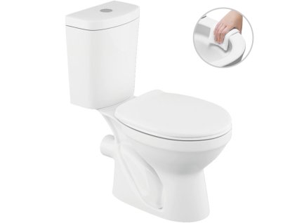 WC kombi Hector bílá lesklá zadní odpad