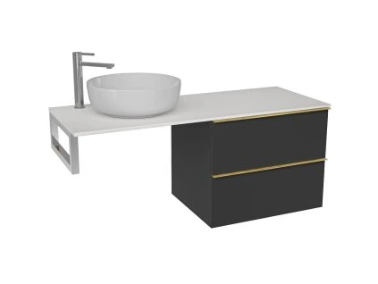 černá chrom zlatá