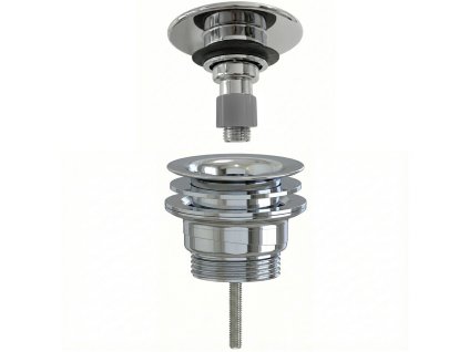 CERANO - Umývadlový výpust - 5/4“ click-clack - univerzálny - neuzatvárateľný - plast - chróm