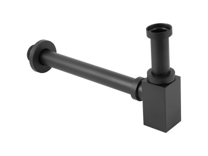 CERANO - Sifón umývadlový - 5/4" - nerezová oceľ - DN32 mm - čierna matná