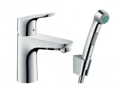 210690 hansgrohe umyvadlova baterie 100 s rucni sprchou bidette chrom