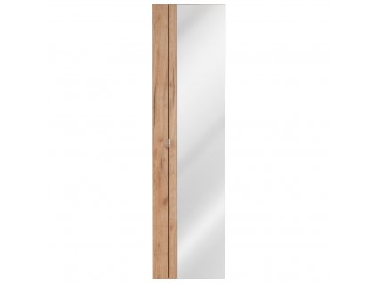 298921 comad koupelnova skrinka vysoka se zrcadlem capri oak prirodni 45x170x33 cm