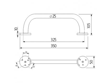 278809 madlo k vane 350x25 mm