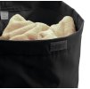 Bielizňový kôš do skrine 310x500x230mm, suchý zips, čierna