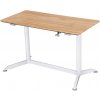 Drevený stôl výškovo nastaviteľný - biela - 120x60x72 cm