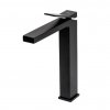 Umývadlová stojanková batéria Duet B4414 - vysoká - čierna