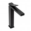 Umývadlová stojanková batéria Duet B4414 - vysoká - čierna