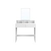 Toaletný stolík - biela - 80x40x140 cm