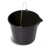 295507 vedro stavebni s nalevkou bucket cerne 16l