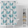 330729 sprchovy zaves 180x180cm vinyl seda zelene listy