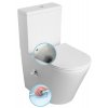 378988 paco rimless wc kombi integrovana baterie a bidet sprska spodni zadni odpad bila