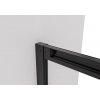 CERANO - Sprchovací kút Varone POINT Ľ/P - 6 mm - čierna matná, transparentné sklo - 130x90x195 cm - posuvný