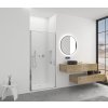CERANO - Sprchové otočné dvere Porte L/P - 8 mm - chróm, transparentné sklo - 90x195 cm