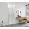 CERANO - Sprchové otočné dvere Porte L/P - 8 mm - chróm, transparentné sklo - 90x195 cm