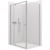 CERANO - Sprchovací kút Santini Ľ/P - 6 mm - chróm, transparentné sklo - 140x100x195 cm - pivotový