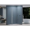 CERANO - Sprchovací kút Santini Ľ/P - 6 mm - chróm, transparentné sklo - 140x100x195 cm - pivotový