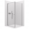 CERANO - Sprchovací kút Ferri Ľ/P - 6 mm - chróm, transparentné sklo - 90x90x195 cm - pivotový