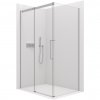 CERANO - Sprchovací kút Lantono L/P - 8 mm - Soft-Close - chróm, transparentné sklo - 130x100x195 cm - posuvný