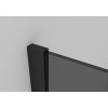 CERANO - Bočná stena Varone Ľ/P - 6 mm - čierna matná, grafitové sklo - 80x195 cm