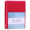 Froté prestieradlo Ruby, červená (Rozmer 80-90x200+30 cm)
