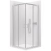 CERANO - Sprchovací kút Fabrizio L/P + FastInstall - 5 mm - chróm, transparentné sklo - 80x80x190 cm - posuvný