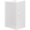 CERANO - Sprchová zástena Walk-in Crystal Ľ/P - 8 mm - bezvzperový systém - biela matná, ryhované sklo - 50x200 cm