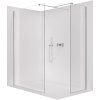 CERANO - Sprchová zástena Walk-in Onyx TL/P - 8 mm - hranatá vzpera - chróm, transparentné sklo - 120x30x200 cm