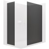 CERANO - Sprchová zástena Walk-in Crystal TL/P - 8 mm - bezvzperový systém - biela matná, grafitové sklo - 80x60x200 cm