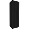 TUANA - Kúpeľňová skrinka vysoká Merito - čierna matná - 35x120x28 cm - 2 AKOSŤ