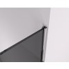 CERANO - Sprchová zástena Walk-in Crystal TL/P - 10 mm - bezvzperový systém - chróm, grafitové sklo - 120x90x200 cm