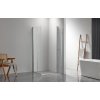 CERANO - Sprchovací kút Volpe Duo Ľ/P - 6 mm - chróm, transparentné sklo - 120x80x190 cm - zalamovacie