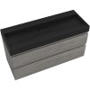 668953 3 cerano koupelnova skrinka carole betonove seda umyvadlo z lit mramoru vita cerna matna 100x58x46 cm