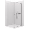CERANO - Sprchovací kút Ferri Ľ/P - 6 mm - chróm, transparentné sklo - 90x80x195 cm - pivotový