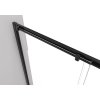 CERANO - Sprchovací kút Varone POINT Ľ/P - 6 mm - čierna matná, transparentné sklo - 110x70x195 cm - posuvný