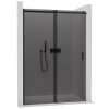 CERANO - Sprchové posuvné dvere Santoro Ľ/P - 6 mm - čierna matná, grafitové sklo - 120x195 cm - ROZBALENÉ