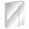 299077 via domo koupelnova skrinka se zrcadlem havana white bila 60x75x16 cm