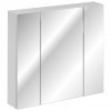 299080 via domo koupelnova skrinka se zrcadlem havana white bila 80x75x16 cm