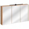 299131 via domo koupelnova skrinka se zrcadlem madera white prirodni 120x72x16 cm