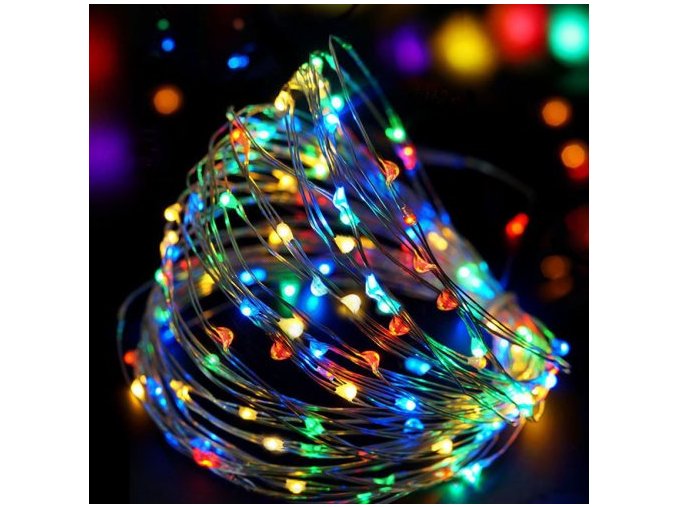 Kvapky 100 LED, multicolor, IP44