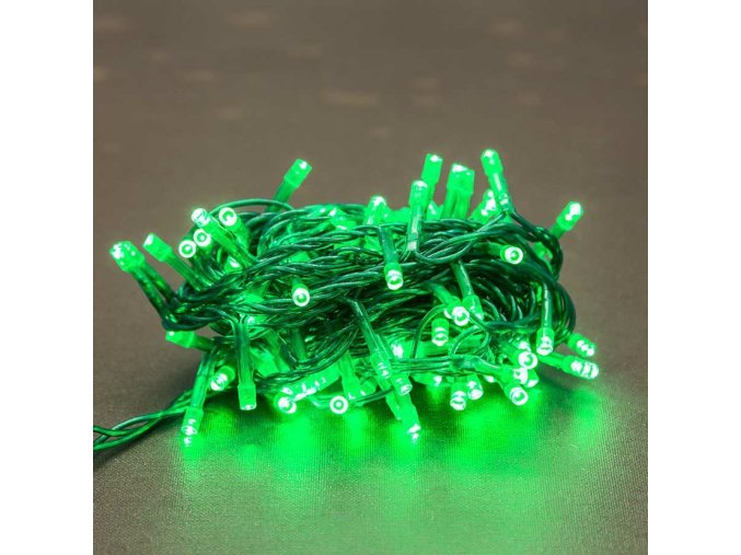Retaz 100 LED, zelena, IP44
