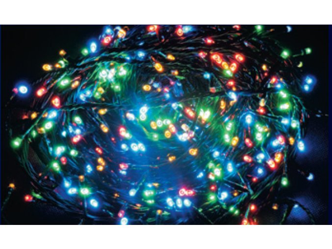 Svetelna retaz - 600L LED MC, farebna, IP44