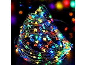 Kvapky 100 LED, multicolor, IP44