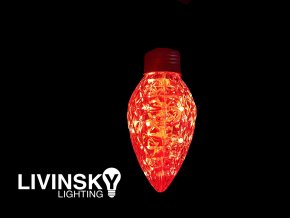 MAXI siska, 30LED, IP44, cervena R/FLASH