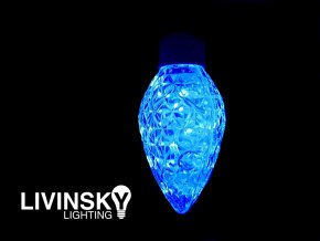 MAXI siska, 30LED, IP44, modra B/FLASH