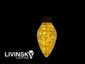 MAXI siska, 30LED, IP44, zlta Y/FLASH