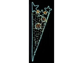 Dekor 2D Hviezdy + Gule, 70x200, studena +tepla